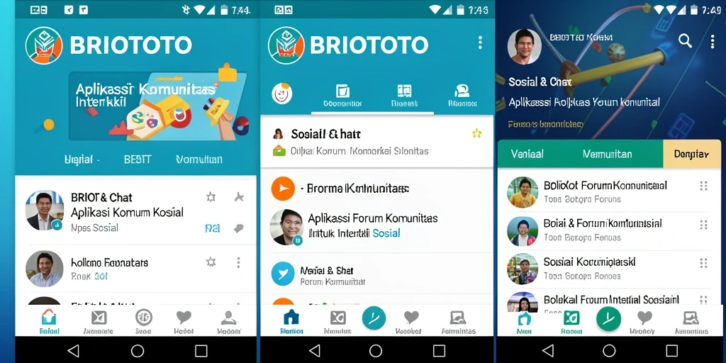 Antarmuka pengguna BRIOTOTO yang interaktif dan ramah.