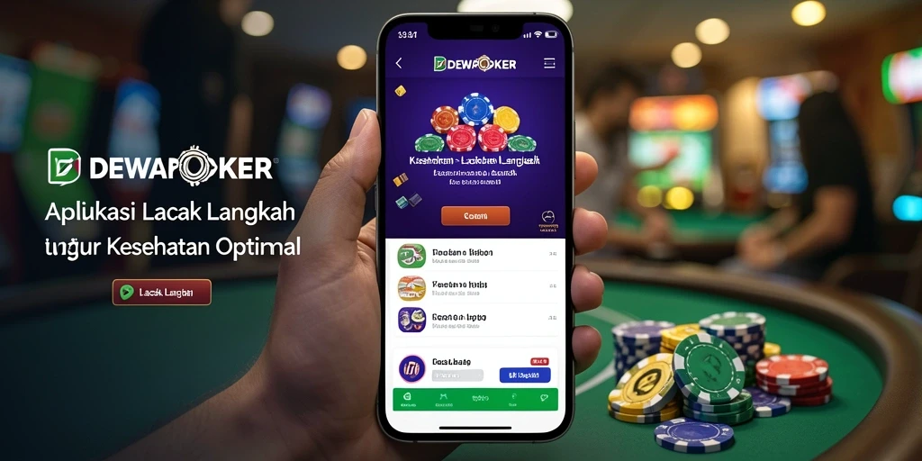 Tampilan antarmuka DEWAPOKER yang menampilkan fungsi Lacak Langkah.