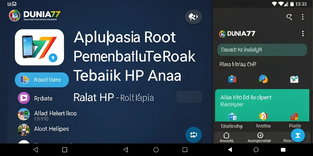 Tampilan antarmuka DUNIA77 yang sederhana dan mudah dipahami.