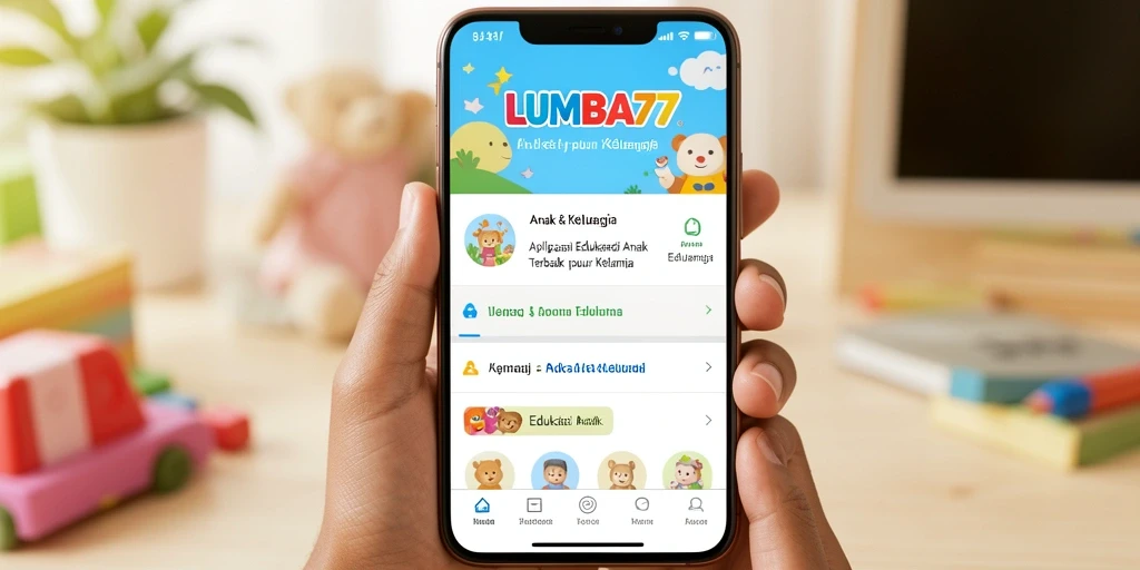 Antarmuka intuitif LUMBA77 untuk pembelajaran-anak yang interaktif.