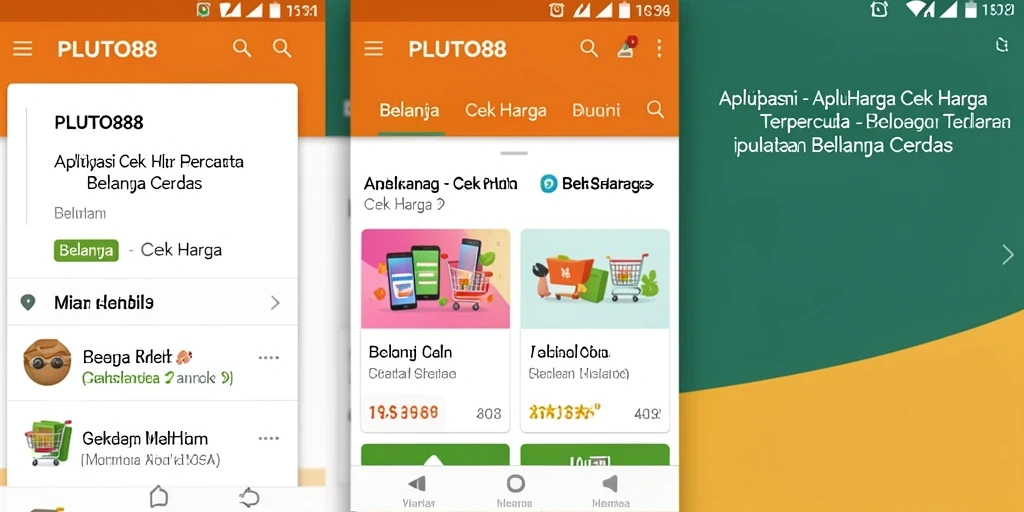 Tampilan antarmuka PLUTO88 yang sederhana dan informatif untuk Cek Harga.