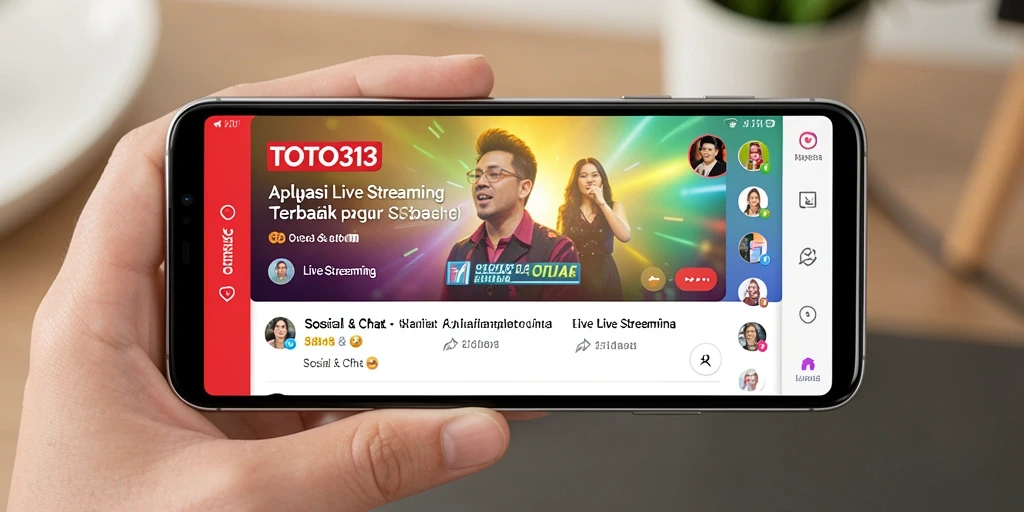 Antarmuka aplikasi TOTO313 yang intuitif untuk Live Streaming.