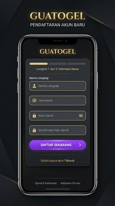 Panduan Daftar Akun Baru Guatogel di Android